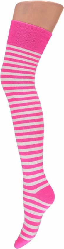 Beste Pirce ๐คฉ Over Kniekousen Met Strepen | Fluor Rose|wit | Maat 36/41 | Kniekousen | Kniekousen Carnaval | Kniekousen Dames | Party | Feestartikelen | Apollo ๐ 3 Beste Pirce ๐คฉ Over Kniekousen Met Strepen | Fluor Rose|wit | Maat 36/41 | Kniekousen | Kniekousen Carnaval | Kniekousen Dames | Party | Feestartikelen | Apollo ๐