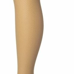Nieuw 🧨 Bonnie Doon Dames Hold Up Met Subtiele Visnet Maat L/XL Beige - Brede Band Met Siliconen - Fishnet Hold Up - Zakt Niet Af - Panty Zonder Broekje - Siliconenrand - Blijven Perfect Plakken - Netpanty Kousen - Huidskleur - Nude - BP201702.3 👍