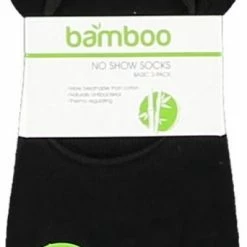 Nieuw ❤️ Apollo No-show Sokken Basic Bamboe Zwart 3-pack Maat 35-38 ⭐