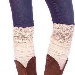 Flash-uitverkoop 👏 Leg Avenue Kniehoge Sokken Confetti Dot Creme ⭐