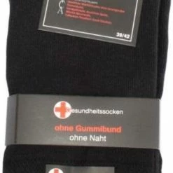 Goedkoopste 👏 Merkloos Naadloze Sokken - Zwart - Maat 39/42 (3 Paar) | Diabetes Sokken | Sokken Tegen Oedeem Of Reuma | Kousen Tegen Voetproblemen 🛒