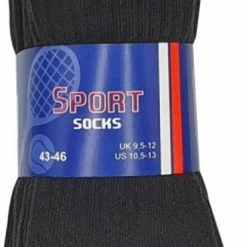 Coupon 🥰 Merkloos Basis Neutrale Sokken - Unisex Sportsokken - Zwart - 43-46 🥰 -Beenmode Verkoop 369x840 2