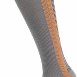 Nieuw 🎁 Bambocks Compressie Sokken 2 Paar - Grijs/Oranje & Blauw ✔️ -Beenmode Verkoop 382x840 1