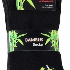 Gloednieuw ❤️ 3 Pack Vincent Creation | Bamboo 🧦 Socks | Bamboo Sokken | Zwart | 35-38 | 3 Paar ⭐ -Beenmode Verkoop 405x840