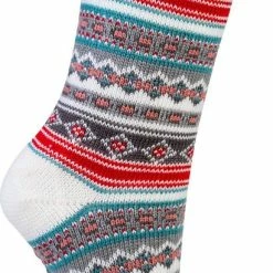 Korting 🎉 SOCKS4FUN 🧦 Socks 4 Fun - Warme Huissok - Anti Slip Zool - Grijs/wit - 1 Maat - A 😀