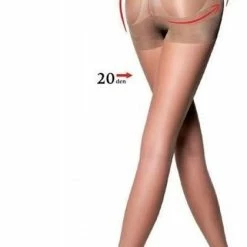 Korting 👏 Merkloos 20 Denier Bottom Up Panty - Butt Lifter Panty - Push Up - Corrigerende Panty - Naturel - Beige - Maat L 🔥