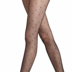 Groothandel ⌛ FALKE Dot Transparent Met Motief Fijn Elegant Matt Comfortabel Zacht Ultra Sheer 15 Denier Zwart Dames Panty - Maat M 🌟 -Beenmode Verkoop 428x840