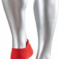 Korting ⭐ FALKE Cool Kick 👟 Sneaker 👟 Sneakersokken Versterkte 👟 Sneaker Sokken Heren Dames Zonder Motief Met Pluche Zool En Hielband Ademend Sneldrogend Rood Unisex Sokken - Maat 46-48 😀 -Beenmode Verkoop 434x840 2