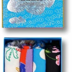 Beste deal ⭐ Happy 🧦 Socks Good Times Giftbox 4P Multi - 36-40 😀 -Beenmode Verkoop 434x840 4