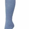 Hete verkoop 💯 Bonnie Doon Bio Kabel Kniekousen Dames 👖 Jeans Blauw Maat 36/42 - Kabel Patroon In Ruit Vorm - Biologisch Katoen - Uitstekend Draagcomfort - Cable Knee High - OEKO-TEX - Gladde Naden - Duurzaam Huidvriendelijk Bio Katoen - Denim Heather - BP211506.10 🔔 -Beenmode Verkoop 439x840 3