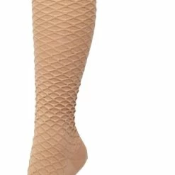 Promo 🎁 Bonnie Doon Bio Kabel Kniekousen Dames Licht Bruin Maat 36/42 - Kabel Patroon In Ruit Vorm - Biologisch Katoen - Uitstekend Draagcomfort - Cable Knee High - OEKO-TEX - Gladde Naden - Duurzaam Huidvriendelijk Bio Katoen - Beige Macaroon - BP211506.13 ✨