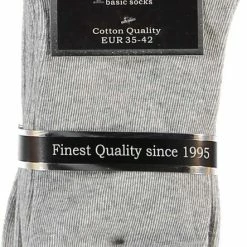 Aanbiedingen 👍 Dames Sokken | Sokken Katoen Dames | Sokken | Licht Grijs | Maat 35/42 | Dames Sokken Katoen 39 42 | Dames Sokken Naadloos | Apollo 🌟