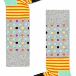 Begroting 🎉 Happy 🧦 Socks Sokken Stripes & Dots 🧦 Socks Zwart Maat:36-40 ❤️
