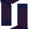 Gloednieuw 🌟 Happy 🧦 Socks Small Dot Sokken, Donkerblauw/Rood - Maat 36-40 🌟 -Beenmode Verkoop 445x840 5