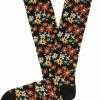 Beste deal ❤️ Merkloos Tranquillo Kniekousen Biologisch Katoen Floral - Black ❤️