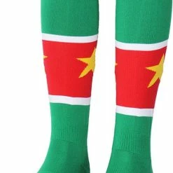 Begroting 👍 POPMERCH Suriname Vlag Voetbal Sport Sokken 👏