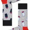 Beste Verkoop 👏 Happy 🧦 Socks Salt And Pepper - Sokken Dames - Grijs - Maat 41-46 🎁 -Beenmode Verkoop 468x840