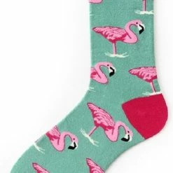 Beste Verkoop ⭐ Merkloos Sokken - Flamingo - Katoen - Uniseks - Schoenmaat 38-45 🧨