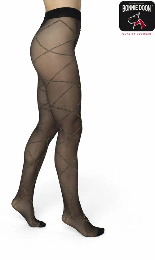 Flash-uitverkoop 🎉 Bonnie Doon Dames Ruiten Panty 20 Denier Zwart Maat L/XL - Glitters - Chique Panty - Glitter Ruit Dessin - Brede Boord - Comfort - Ruitjes - Diamant - Geruite Print - Lurex Rhombus Tights - Feestelijk - Black - BP201903.1 😉 9 Flash-uitverkoop 🎉 Bonnie Doon Dames Ruiten Panty 20 Denier Zwart Maat L/XL - Glitters - Chique Panty - Glitter Ruit Dessin - Brede Boord - Comfort - Ruitjes - Diamant - Geruite Print - Lurex Rhombus Tights - Feestelijk - Black - BP201903.1 😉 - Afbeelding 7