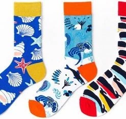 Gloednieuw ❤️ Winkrs 5 Paar Sokken Met Zee/oceaan Thema - Zeester, Krabben, Vissen, Schelpen - Grappig Dames Sokken Maat 37 Tot 41 ⭐ -Beenmode Verkoop 550x233