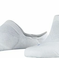 Uitgang 👏 FALKE Cool Kick Invisible Voering Sokken Onzichtbaar Zonder Motief High Cut Met Pluche Zool Ademend Sneldrogend Wit Unisex Kousenvoetje - Maat 42-43 🌟
