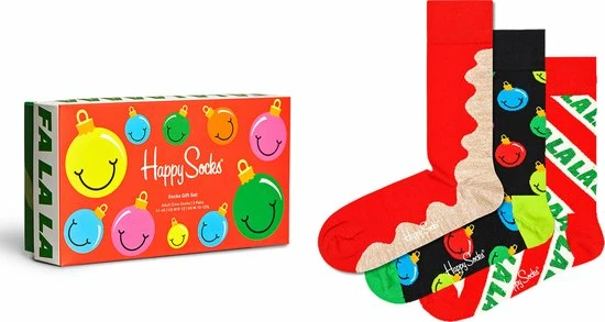 Beste deal π― Happy 𧦠Socks XTFH08-4300 3-Pack Time For Holiday Gift Set - 36-40 π 3 Beste deal π― Happy 𧦠Socks XTFH08-4300 3-Pack Time For Holiday Gift Set - 36-40 π