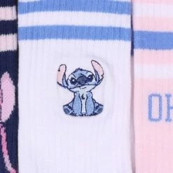 Gloednieuw 🎉 3 Paar, Lange Kleurrijke Sokken, - Stitch DISNEY, OEKO-TEX Gecertificeerd / 37-42 🤩 -Beenmode Verkoop 550x298