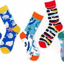 Gloednieuw ❤️ Winkrs 5 Paar Sokken Met Zee/oceaan Thema - Zeester, Krabben, Vissen, Schelpen - Grappig Dames Sokken Maat 37 Tot 41 ⭐ -Beenmode Verkoop 550x318