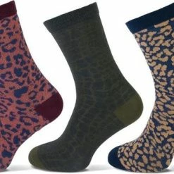 Goedkoopste ❤️ Teckel Damessokken - Luipaard Gekleurd - 3-pack - 36-42 🎉