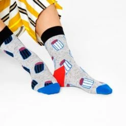 Beste Verkoop 👏 Happy 🧦 Socks Salt And Pepper - Sokken Dames - Grijs - Maat 41-46 🎁 -Beenmode Verkoop 550x366 6