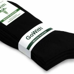 Aanbiedingen 🛒 GoWith - Katoen Sokken - Diabetes Sokken - 4 Paar - Warme Sokken - Thermosokken - Huissokken - Sokken Heren - Dames Sokken - Cadeau Sokken - Kleur Zwart - Maat 39-42 🧨 -Beenmode Verkoop 550x385