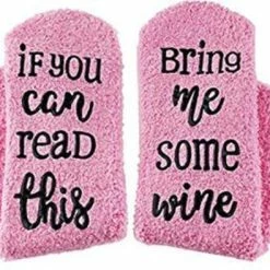 Goedkoopste ❤️ Merkloos Huissokken If You Can Read This Bring Me Some Wine - Maat 36-40 - Sokken Wijn 🎁 -Beenmode Verkoop 550x395