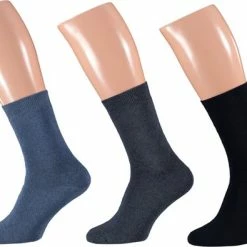 Goedkoop 🌟 Badstof Sokken Dames | Blauw | Maat 36/41 | 3-Pak | Warme Sokken Dames | Sokken Dames | Sokken Dames Maat 39 42 | Dikke Sokken Dames | Apollo 😉