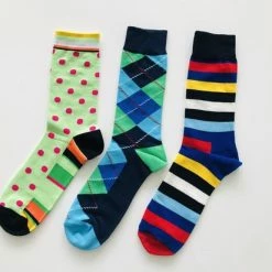 Begroting 🔥 Merkloos Sokken Vrolijk Gekleurd | 3 Paar | Maat 40-46 | Hoge Sokken | Damen En Heren 😍