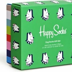 Uitgang 🤩 Happy 🧦 Socks XDOS02-7300 🐕 Dog 🧦 Socks Gift Set 2-Pack - Maat 41-46 💯 -Beenmode Verkoop 550x432