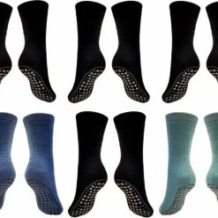 Beste Pirce 🔥 Belucci Anti Slip Huis-sokken Set Van 6 Paar Maat 35-38 🛒