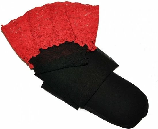 Goedkoopste 😀 Gatta Matte Hold Up Kousen Met Brede Kant Michelle Van 20 Denier, Maat 1-2 ( XS-S), Kleur Zwart-rood 🛒 7 Goedkoopste 😀 Gatta Matte Hold Up Kousen Met Brede Kant Michelle Van 20 Denier, Maat 1-2 ( XS-S), Kleur Zwart-rood 🛒 - Afbeelding 5