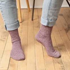 Uitgang 🤩 Malinsi Sokken Antislip 3-Pack - 3 Paar Lichte Kleuren Maat 42-46 - Huissokken Dames En Heren Anti Slip 👏 -Beenmode Verkoop 550x486