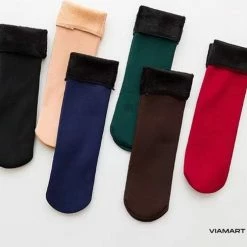 Gloednieuw 🥰 Merkloos Viamart - Thermische Warme Sokken - Zeer Zacht - Lekker Warm Tot -30° - 1 Paar - Hoge Kwaliteit - Beige 🤩 -Beenmode Verkoop 550x489