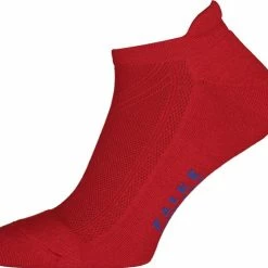 Korting ⭐ FALKE Cool Kick 👟 Sneaker 👟 Sneakersokken Versterkte 👟 Sneaker Sokken Heren Dames Zonder Motief Met Pluche Zool En Hielband Ademend Sneldrogend Rood Unisex Sokken - Maat 46-48 😀 -Beenmode Verkoop 550x495 1