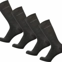 Goedkoopste 🌟 Bamboe Sokken | Anti-zweet Sokken | Naadloze Sokken | 4 Paar - Antraciet | Maat: 43-45 | Merk: Bamboosa 🥰