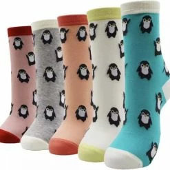Groothandel 😍 Merkloos Set Sokken - Sokkenset Van 5 Paar - Unisex Sokken - Herensokken - Damessokken - Pinguïnsokken - Pinguin - Multipack - Maat 35-40 🎉