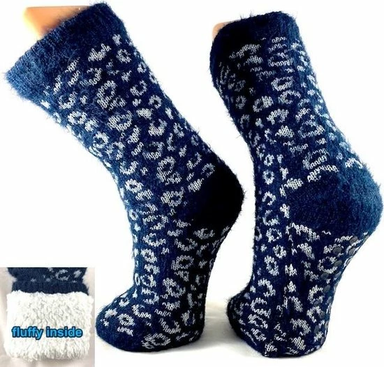 Aanbiedingen π Apollo - Dames Huissokken - Anti Slip - Fluffy Voering - Blauw - One Size 36/41 π― 3 Aanbiedingen π Apollo - Dames Huissokken - Anti Slip - Fluffy Voering - Blauw - One Size 36/41 π―
