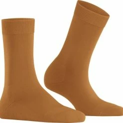 Kopen 🔔 FALKE ClimaWool Versterkt Zonder Patroon Ademend Warm Droog Milieuvriendelijk Elegant Duurzaam Lyocell Maagdelijke Wol Orange Dames Sokken - Maat 41-42 ⭐ -Beenmode Verkoop 550x530