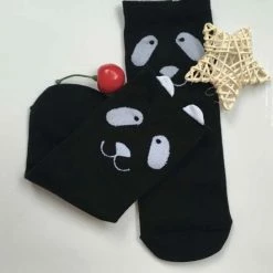 Gloednieuw 🔔 GrandSock Dames Maat 36-40 Zwart Print Panda 🎉