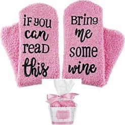 Goedkoopste ❤️ Merkloos Huissokken If You Can Read This Bring Me Some Wine - Maat 36-40 - Sokken Wijn 🎁