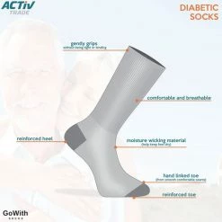 Aanbiedingen 🛒 GoWith - Katoen Sokken - Diabetes Sokken - 4 Paar - Warme Sokken - Thermosokken - Huissokken - Sokken Heren - Dames Sokken - Cadeau Sokken - Kleur Zwart - Maat 39-42 🧨 -Beenmode Verkoop 550x547 4