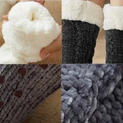 Goedkoopste 🔔 Merkloos Gebreide Wollen Huissokken | Dames En Heren | Strepen | Maat 36-45 | One Size | Grijs Roze 😉 -Beenmode Verkoop 550x550 102