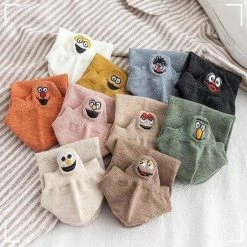 Begroting 🤩 Smiling 🧦 Socks® 10-Pack - Leuke Sokken - Vrouw/Man - Maat 42-48 - Grappige Sokken - Katoen - Cadeau Voor Haar - Antislip Sokken - One Size Sokken ⌛ -Beenmode Verkoop 550x550 140