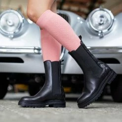 Promo 🎁 Bonnie Doon Bio Kabel Kniekousen Dames Licht Bruin Maat 36/42 - Kabel Patroon In Ruit Vorm - Biologisch Katoen - Uitstekend Draagcomfort - Cable Knee High - OEKO-TEX - Gladde Naden - Duurzaam Huidvriendelijk Bio Katoen - Beige Macaroon - BP211506.13 ✨ -Beenmode Verkoop 550x550 155